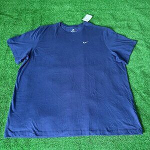 Nike Iconic Logo Navy Blue Short Sleeve Crewneck  Basic T-Shirt Big Size 3XL NWT